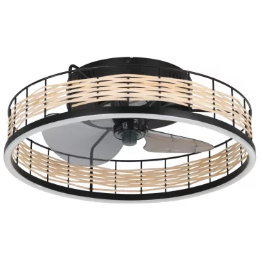EGLO 35148 LED-CCT mennyezeti ventilátoros lámpa Frana 28W 3600lm 2700-6500K 3 fokozat matt fekete