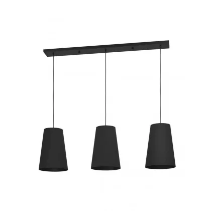 EGLO 390133 Függeszték 3xE27 fekete Petrosa