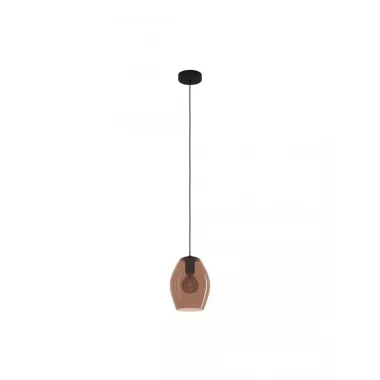 EGLO 390159 függeszték  1xE27 fek/barna-átl. Estanys 1
