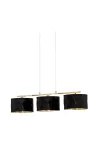 EGLO 39225 függeszték E27 3x60W 92cm fekete/arany Dolorita