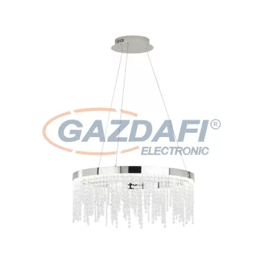 EGLO 39279 LED függelék 1karika ᴓ61cm króm/kristály Antelao EGLO 39279 LED függelék 1karika ᴓ61cm króm/kristály Antelao