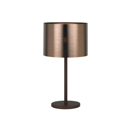 EGLO 39394 Asztali E27 60W 66cm barna/vréz Saganto