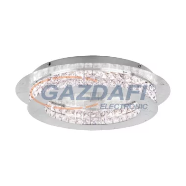 EGLO 39403 LED mennyezeti lámpa. 10x3, 15W ezüst/kristály Principe