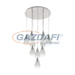 EGLO 39503 Függeszték E27 10x60W matt nikkel Siracusa