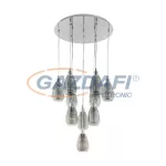 EGLO 39506 Függeszték E27 10x60W króm Siracusa