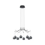 EGLO 39511 LED függeszték.8x3,3W fekete/opál Rovigana