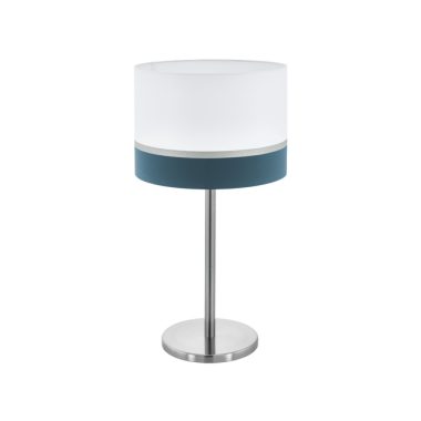 EGLO 39557 Asztali.E27 1x60Wfehér/kék/ezüst Spaltini