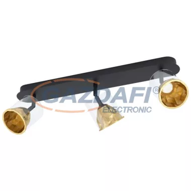 EGLO 39575 LED fali/mennyezeti 3x5,4W fekete/arany Melito