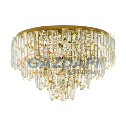   EGLO 39612 Mennyezeti lámpa E14 10x25W78cm réz/kristály Calmeilles