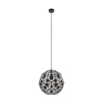 EGLO 39618 Függeszték E27 1x60W 41cm fek Skoura1