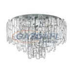   EGLO 39624 Mennyezeti lámpa E14 10x25W63cm króm/kristály Calmeilles