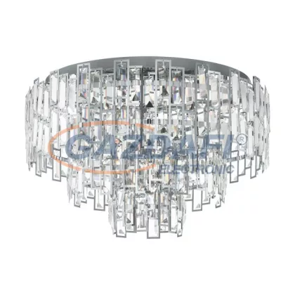   EGLO 39624 Mennyezeti lámpa E14 10x25W63cm króm/kristály Calmeilles