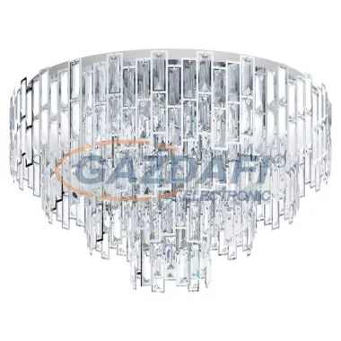 EGLO 39625 Mennyezeti lámpa E14 10x25W78cm króm/kristály Calmeilles