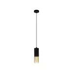 EGLO 39642 Függeszték E27 1x40W fekete/réz Counuzulus