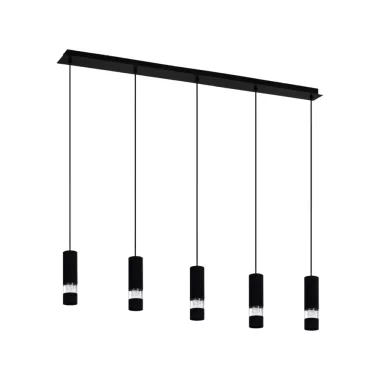 EGLO 39706 LED függeszték GU10 5x5W fekete Bernabeta
