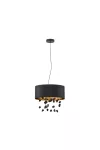 EGLO 39845 Függeszték E27 3x16W fekete/üveg Escuela
