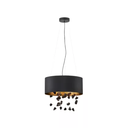 EGLO 39845 Függeszték E27 3x16W fekete/üveg Escuela