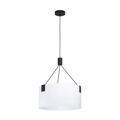 EGLO 39882 Függeszték E27 3x40W fekete/fehér Tortola