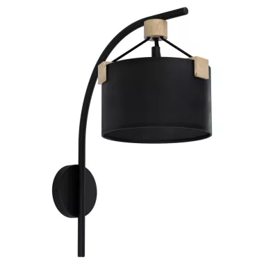 EGLO 39945 Fali E27 1x40W fekete/fa Potosi