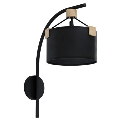 EGLO 39945 Fali E27 1x40W fekete/fa Potosi