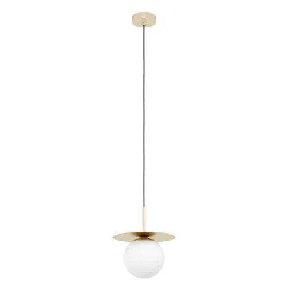 EGLO 39952 Függ.E27 1x40W csiszréz/opál Arenales