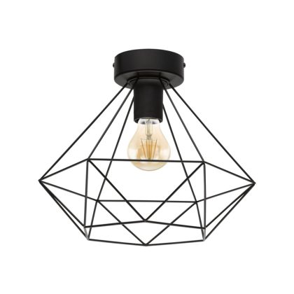 EGLO 43004 Mennyezeti E27 60W fekete Tarbes