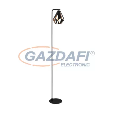 EGLO 43059 állólámpa E27 1x60W fekete/vörösréz Carlton4