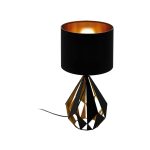   EGLO 43077 Asztali lámpa E27 1x60W fekete/vörösréz Carlton5