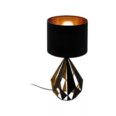 EGLO 43077 Asztali lámpa E27 1x60W fekete/vörösréz Carlton5