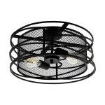 EGLO 43091 Mennyezeti lámpa E27 2x60W fekete Blackwater