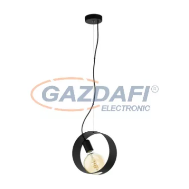 EGLO 43128 LED függeszték E27 1x4W fekete Maidenhead