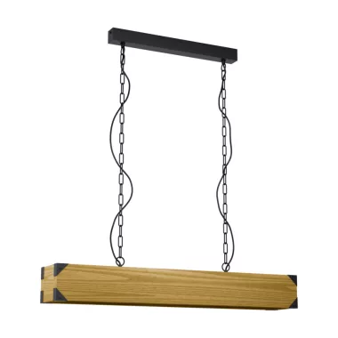 EGLO 43159 függeszték E27 4x40W fekete/barna Harborough