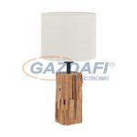   EGLO 43212 Asztali lámpa E27 1x40W natúrfa/fehér Portishead