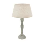   EGLO 43246 Asztali lámpa E27 1x60W szürkepatina/krém Lapley