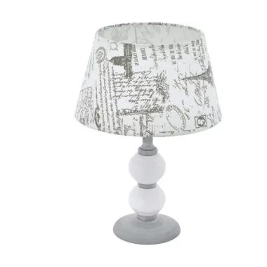 EGLO 43247 Asztali lámpa E14 1x40W szürke/fehér Larache1