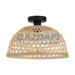   EGLO 43251 Mennyezeti lámpa E27 1x40W fekete/natúr Claverdon