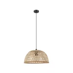   EGLO 43253 függeszték E27 1x40W 37cm fekete/natúr Claverdon
