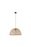 EGLO 43254 függeszték E27 1x40W 49cm fekete/natúr Claverdon