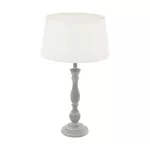   EGLO 43257 Asztali lámpa E27 1x60W szürkepatina/fehér Lapley