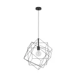 EGLO 43359 FüggesztékE27 1x60W 51,5cm fekete Straiton