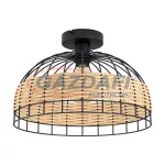 EGLO 43398 mennyezeti lámpa E27 1x60Wfekete/rattanAnwick