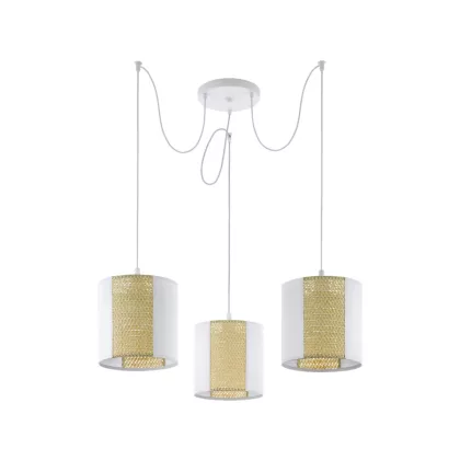 EGLO 43403 Függeszték E27 3x40W fehér/bézs Arnhem