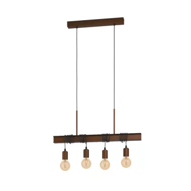 EGLO 43523 Függeszték E27 4x60W antik barna Townshend4
