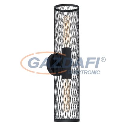   EGLO 43535 Fali/ mennyezeti lámpa E27 2x40W fekete Redcliffe
