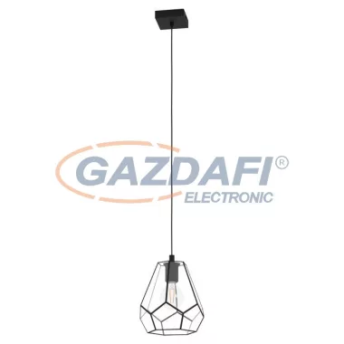 EGLO 43643 Függeszték E27 1x40W fekete/üveg Mardyke