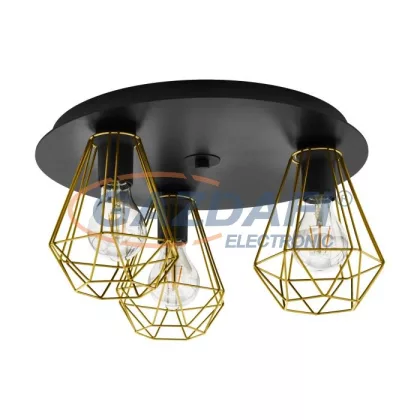 EGLO 43654 mennyezeti lámpa .E27 3x40W fk/csiszréz Tarbes2