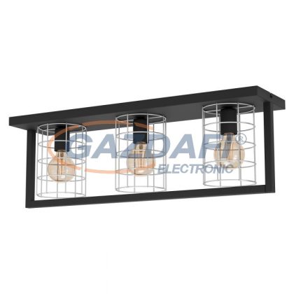 EGLO 43661 mennyezeti lámpa E27 3x40Wfekete/galv Jubily