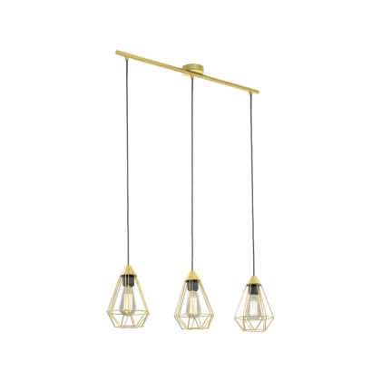 EGLO 43682 Függeszték E27 3x60W csiszréz Tarbes