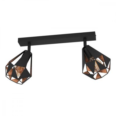 EGLO 43716 Spot 2xE27 fek/antik s.réz Carlton 7