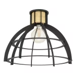   EGLO 43768 Mennyezeti lámpa E27 1x40W fekete/barna STILLINGTON